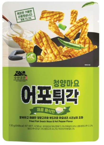 韩国 水产库房 青阳蛋黄酱炸鱼脯