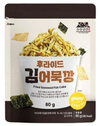 韩国 水产库房 原味海苔鱼饼薯条