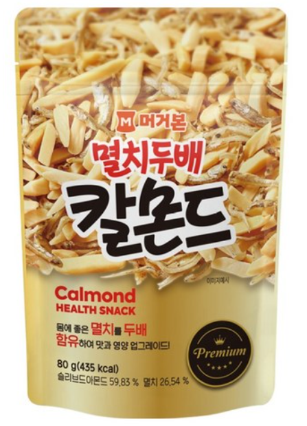 韩国 美甘宝 原味鳀鱼干扁杏仁
