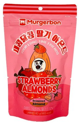 韩国 美甘宝 酸酸甜甜草莓杏仁