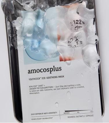 Amocos Plus 青春积雪草 冰感舒缓面膜	